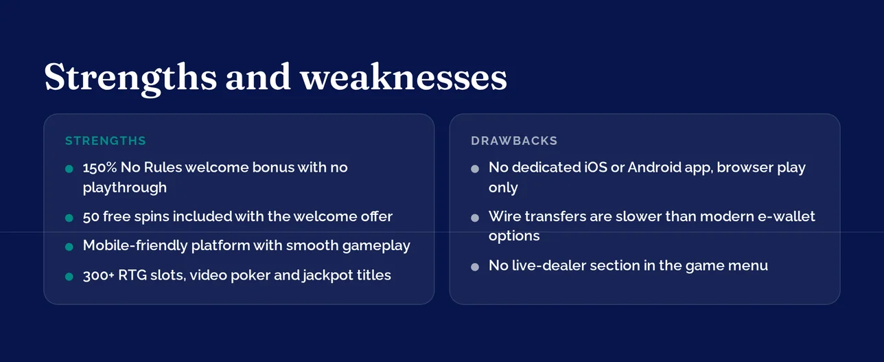 Survey strengths drawbacks listed